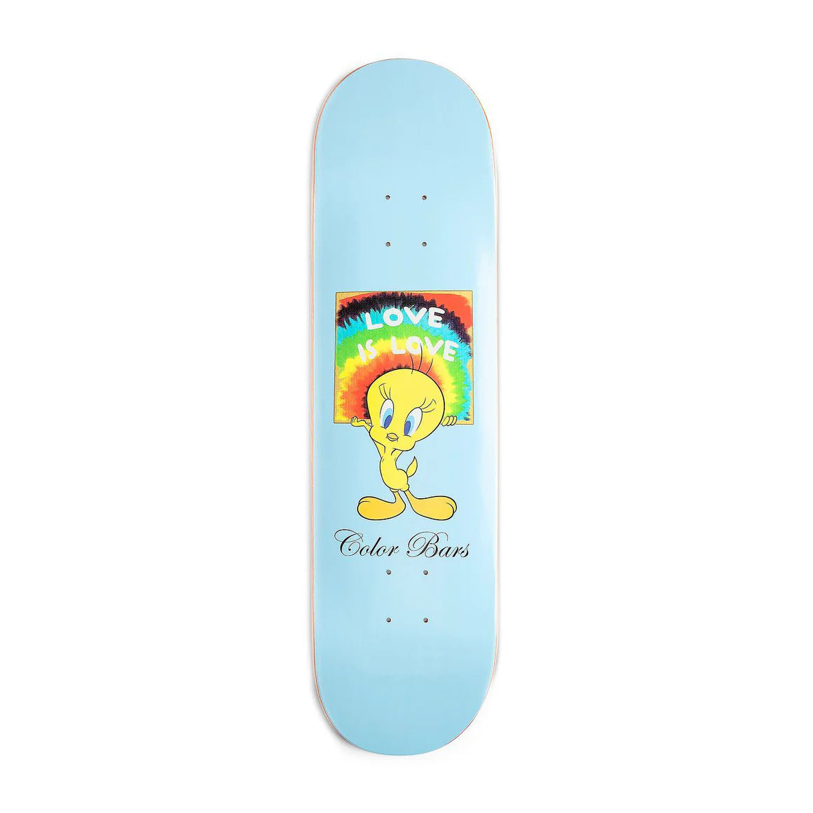 Color Bars Skateboard Deck - Looney Tunes Love is Love 8.25" FREEDOMFM BYRON BAY AUSTRALIA