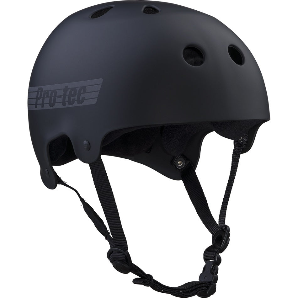 PROTEC Old School Skate Matte Black Reflective Helmet