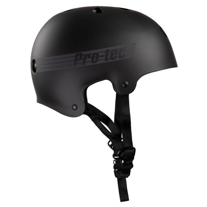 Protec Old School Skate Matte Black Reflective Helmet freedomfm byron bay australia 