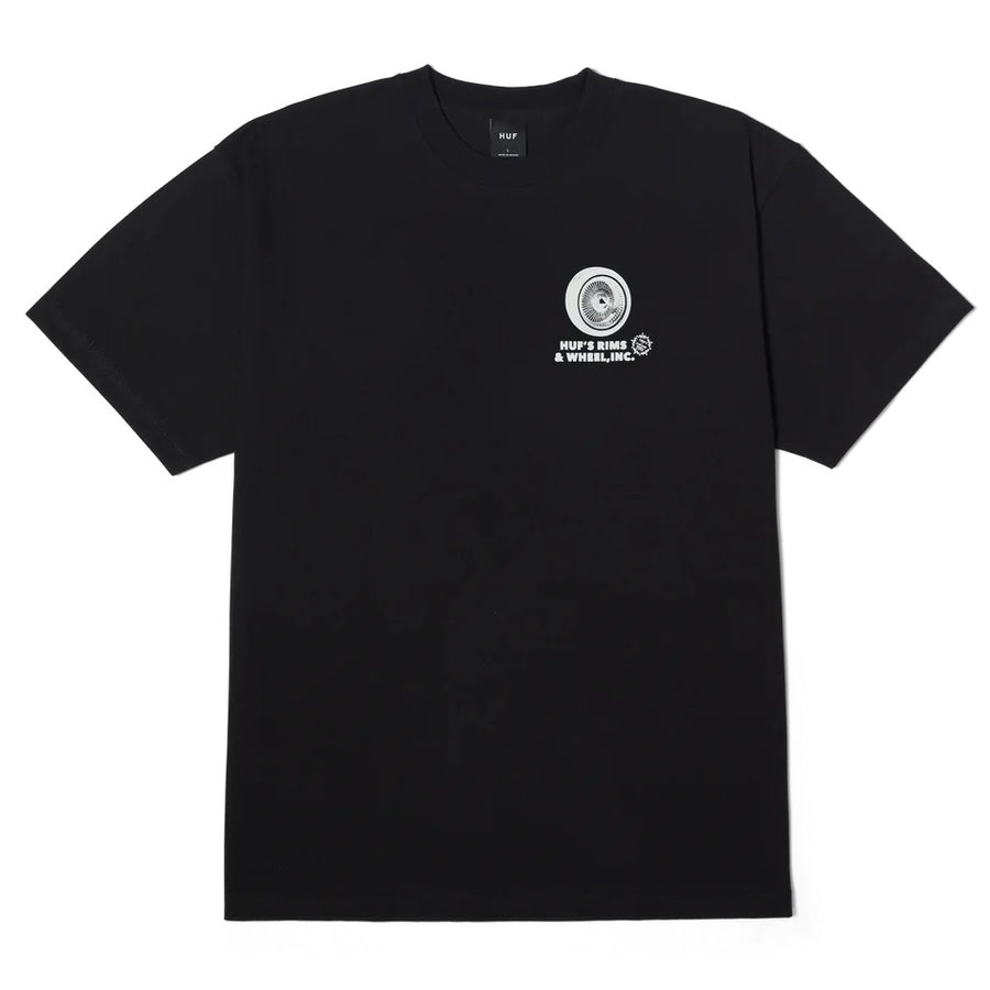 HUF Rim & Wheel INC Black T-Shirt