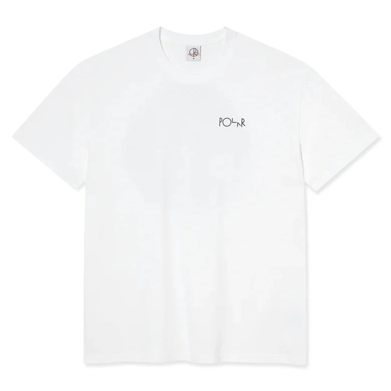 POLAR Skate Co Fill Logo Burnside 2084 White T-Shirt