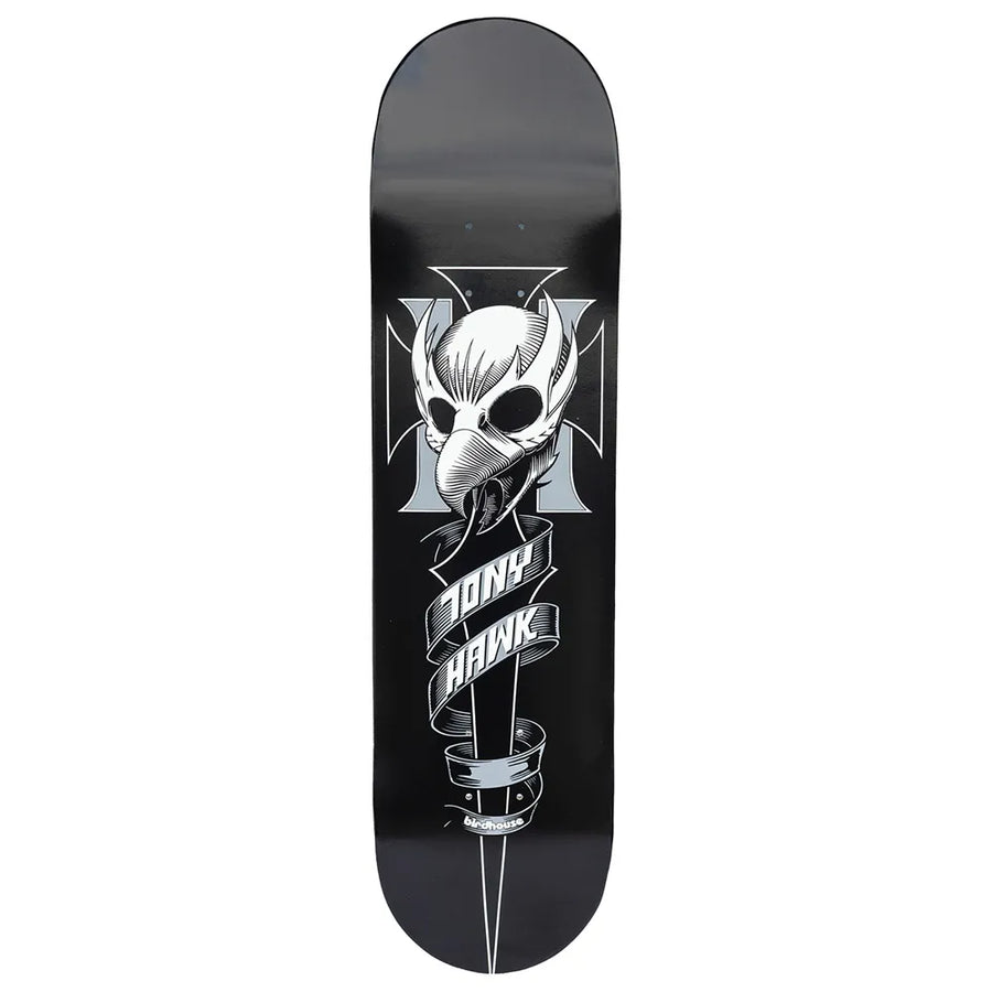 BIRDHOUSE Crest Black Hawk Skateboard Deck - 8.0"