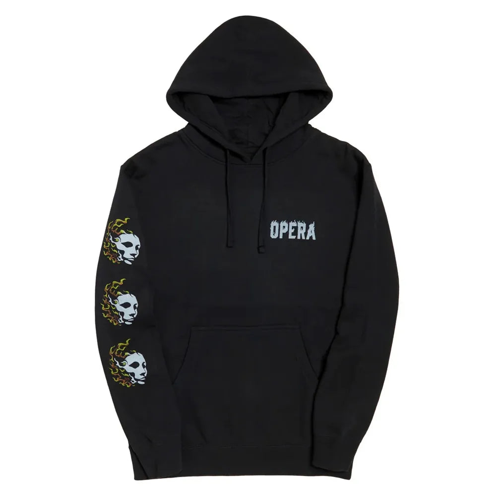 OPERA Fire Mask PO Hoodie  freedomfm byron bay