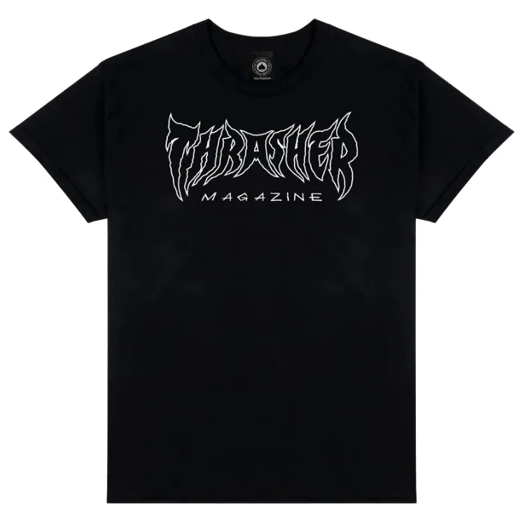 THRASHER Metal Tee - Black freedomfm byron bay australia 