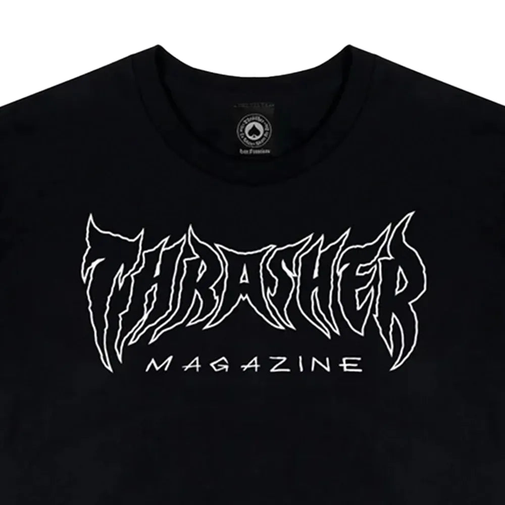 THRASHER Metal Tee - Black freedomfm byron bay australia 