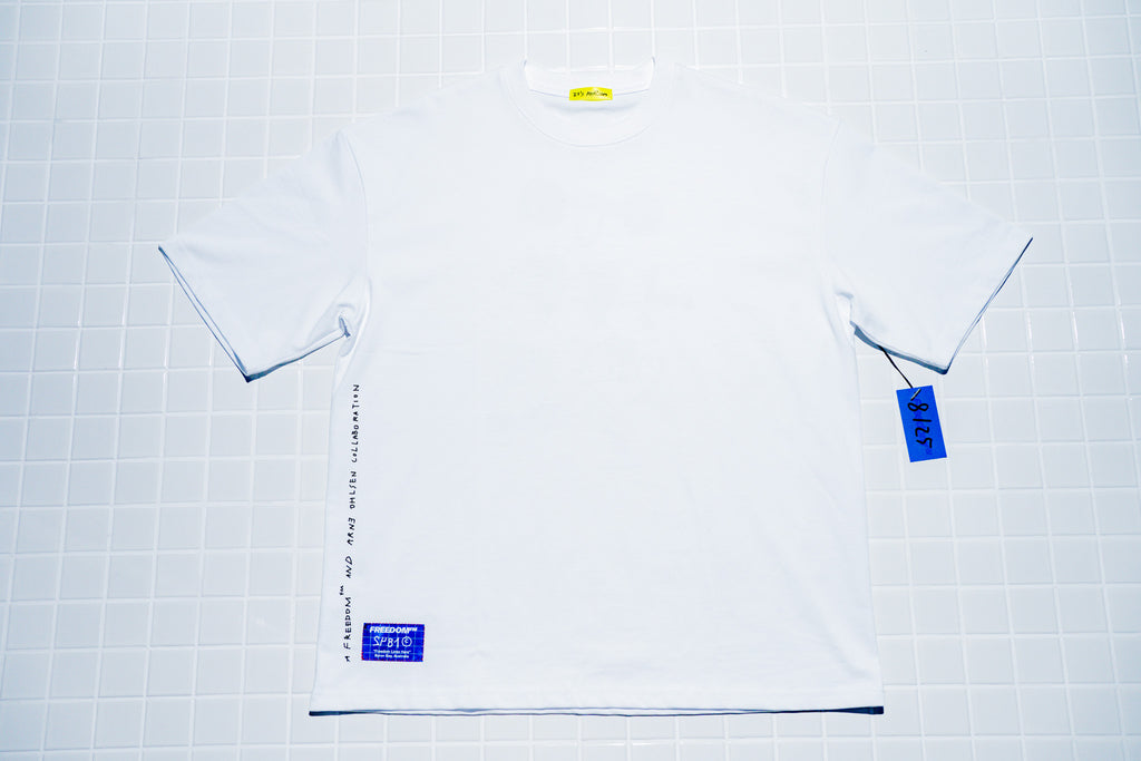 “SKETCHES” Arne x FM Heavy weight boxy tee - WHITE