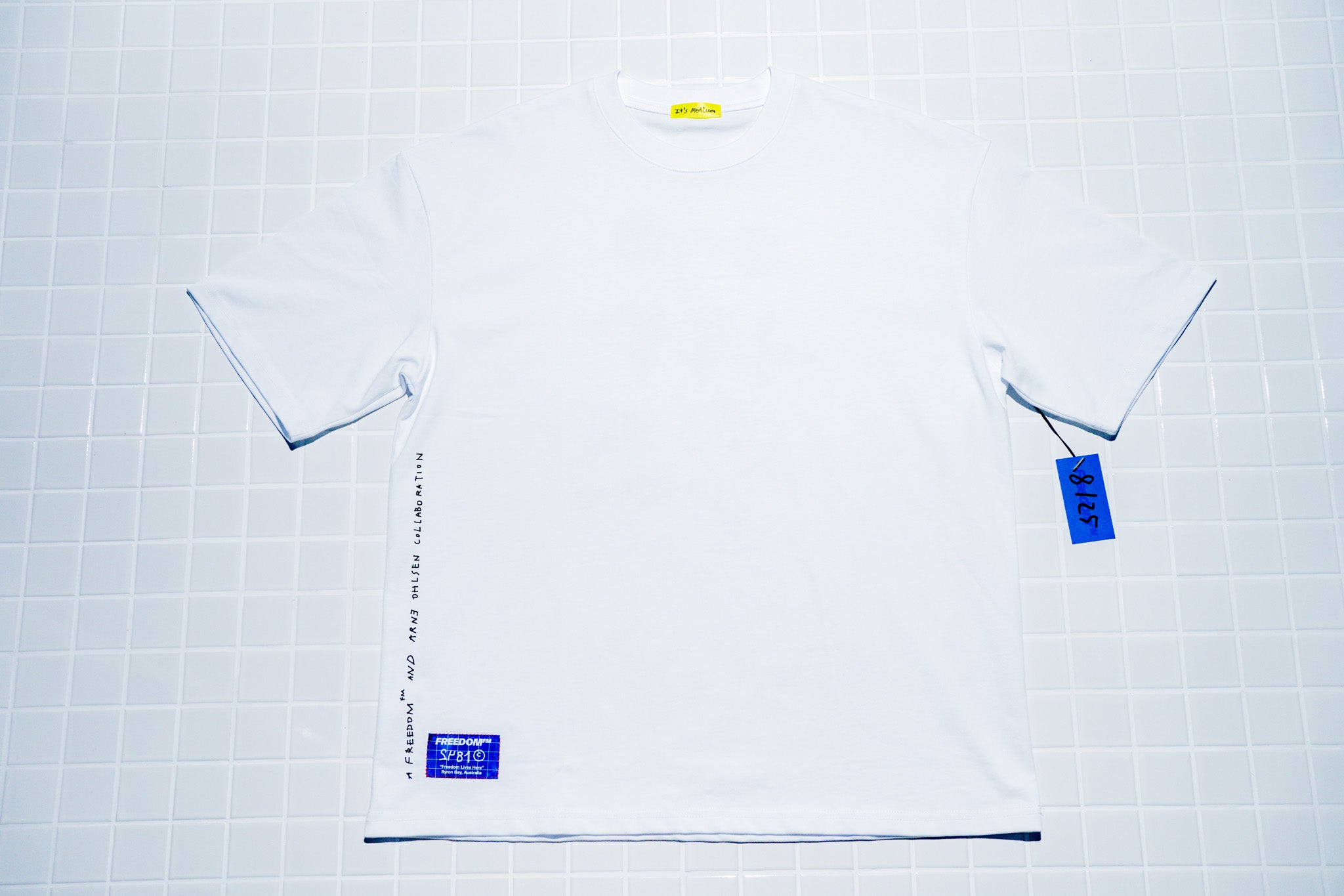 “SKETCHES” Arne x FM Heavy weight boxy tee - WHITE