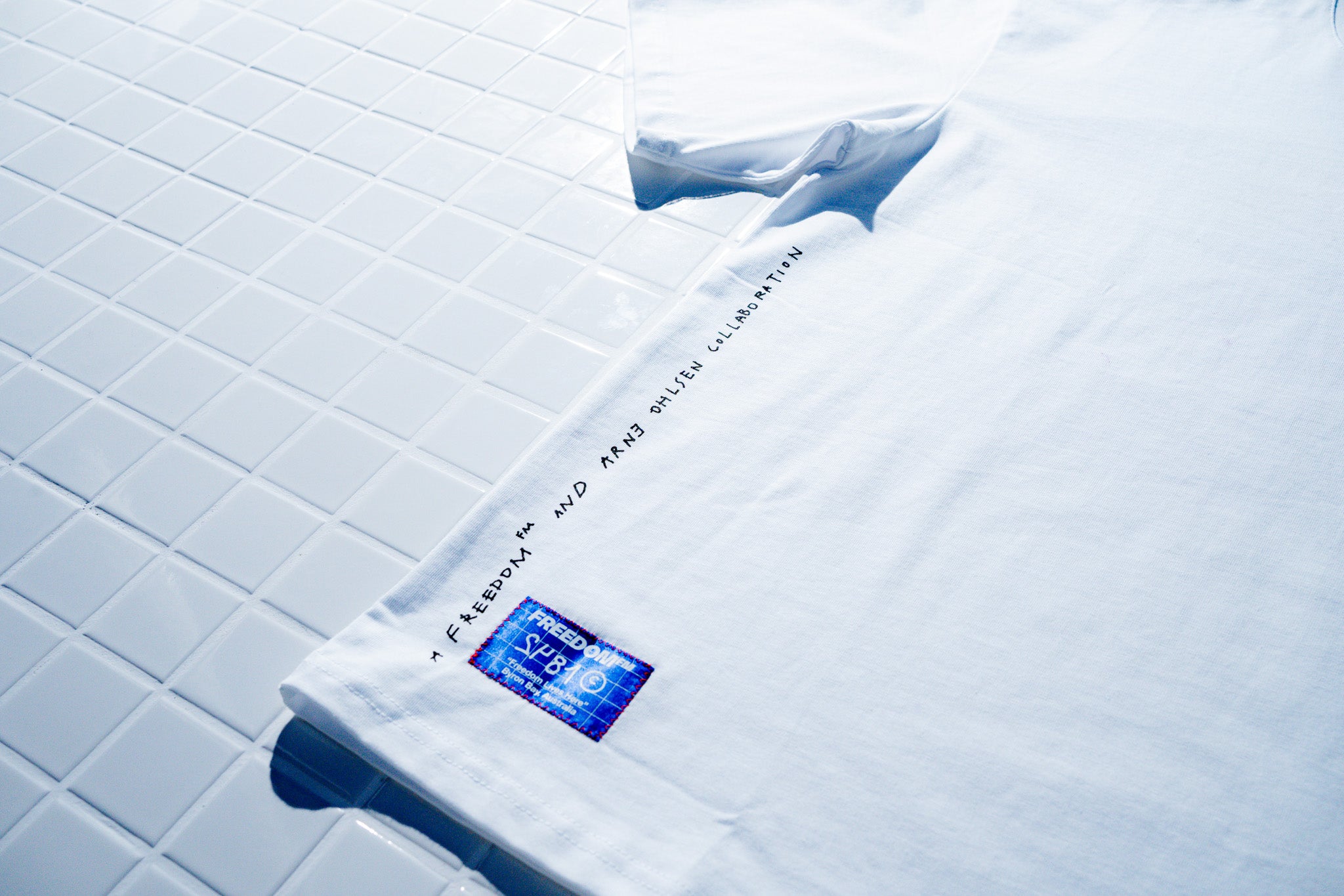 “FRUITS” Arne x FM Heavy weight boxy tee - WHITE