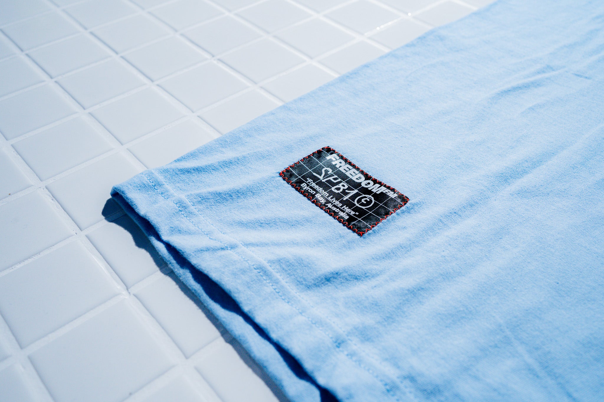 STAR LOGO LIGHT TEE - BABY BLUE