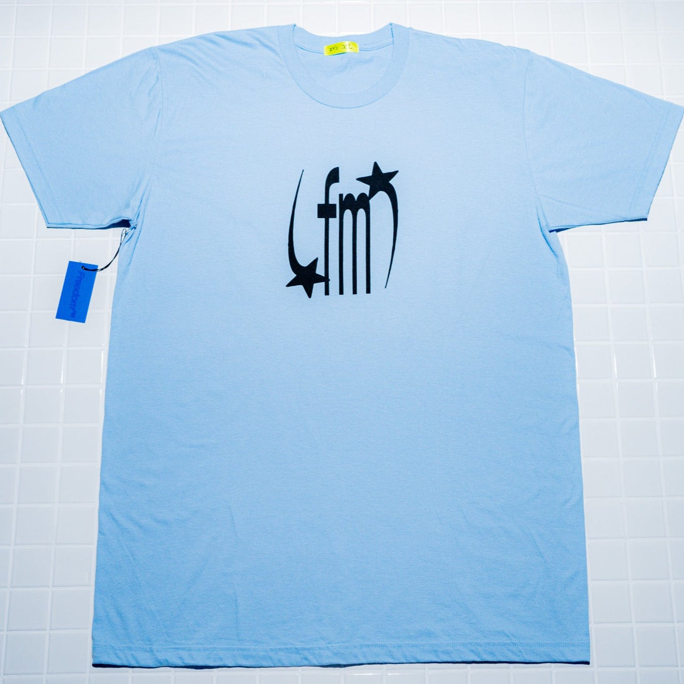 STAR LOGO LIGHT TEE - BABY BLUE