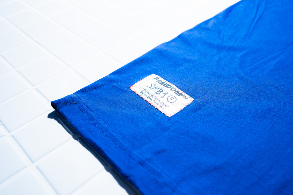 STAR LOGO LIGHT TEE - BLUE