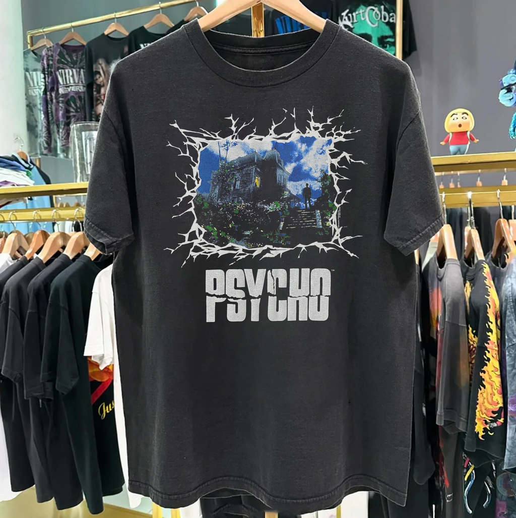 freedomfm australia 90s Psycho Movie Black T-Shirt
