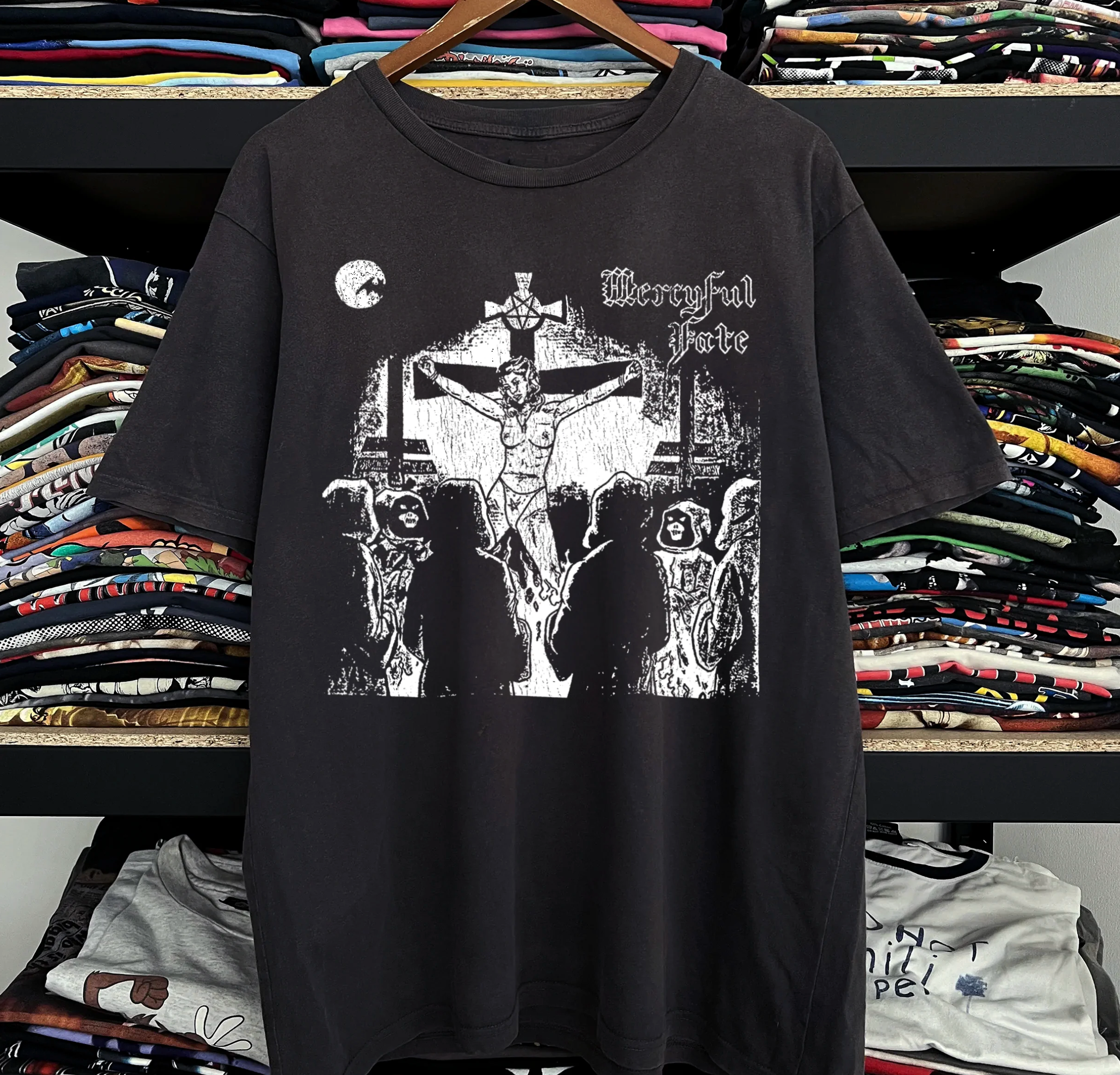 Mercyful Fate Washed Black Tee freedomfm australia