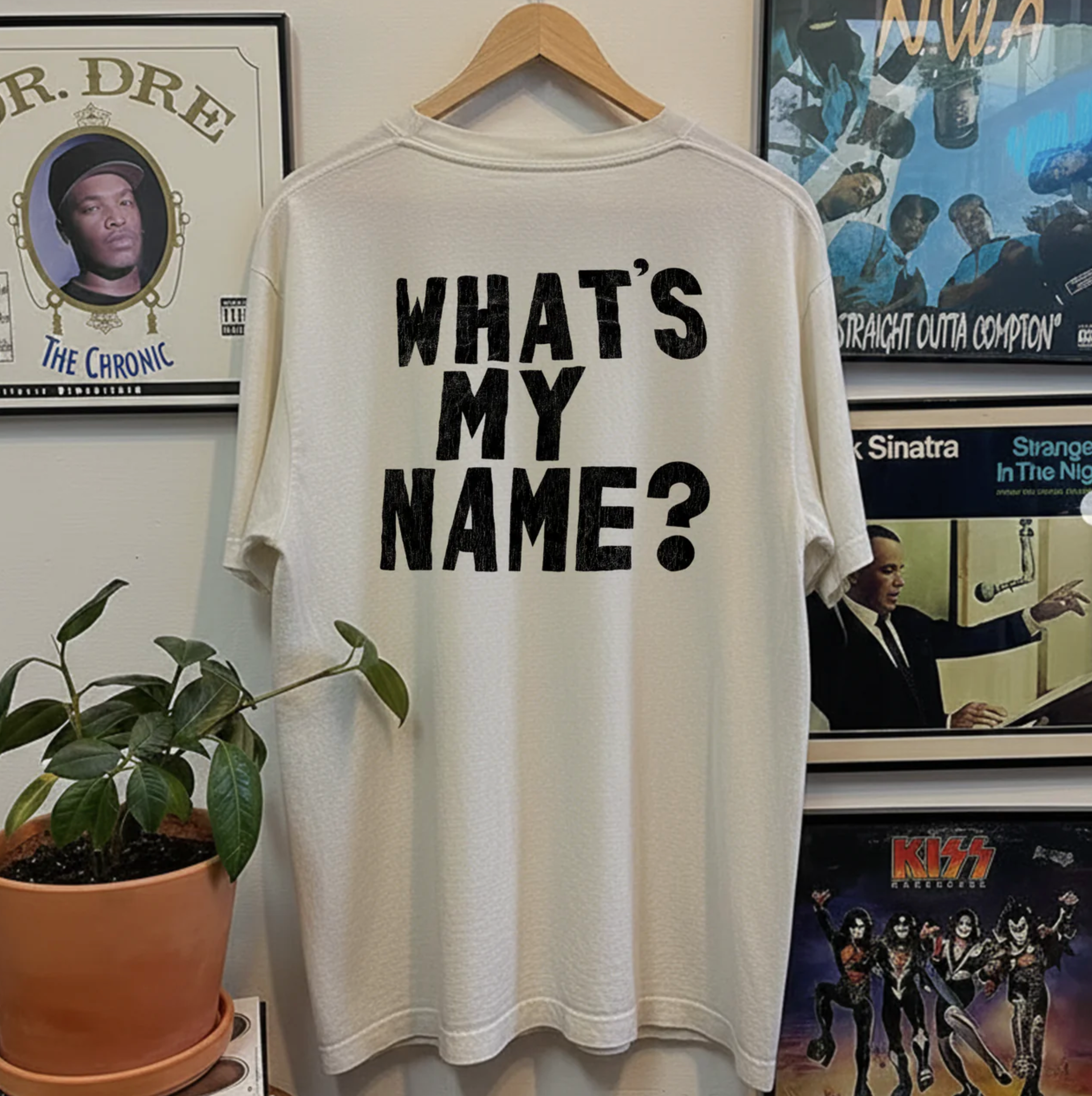 freedomFM Australia 90s Snoop Dogg What's My Name Washed White Tee