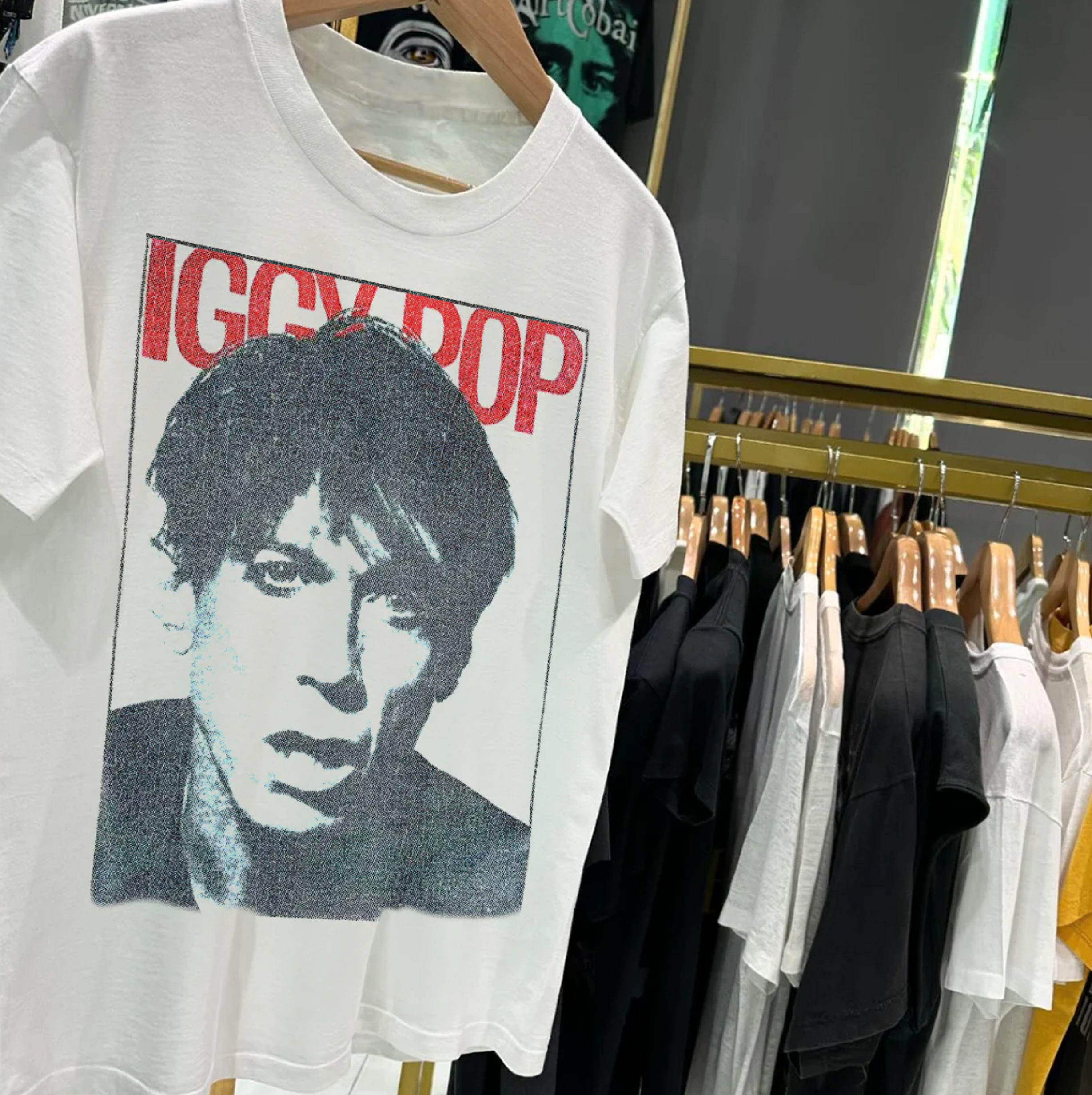 Iggy Pop 80's Vintage Washed White T-Shirt