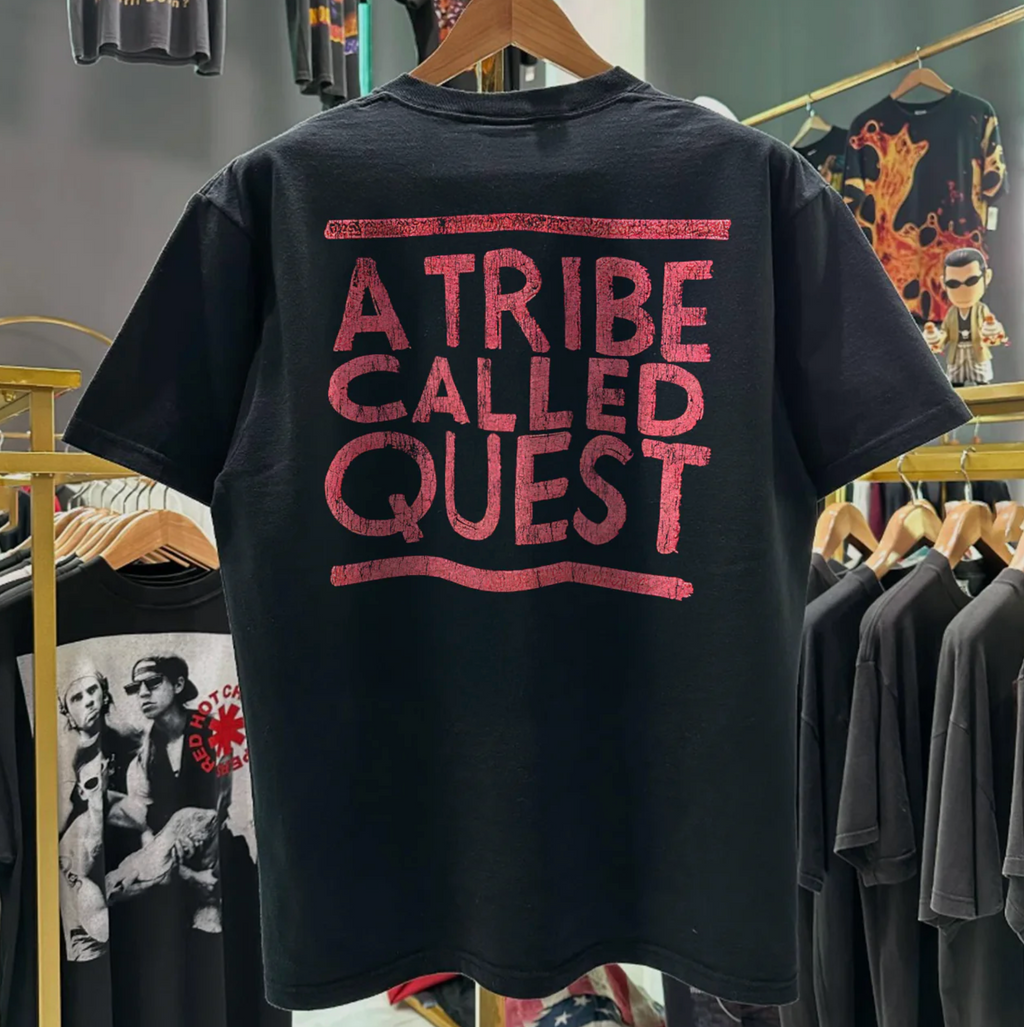 freedomFM Australia 1991 Tribe Called Quest 'Low End Theory' Washed Black T-Shirt