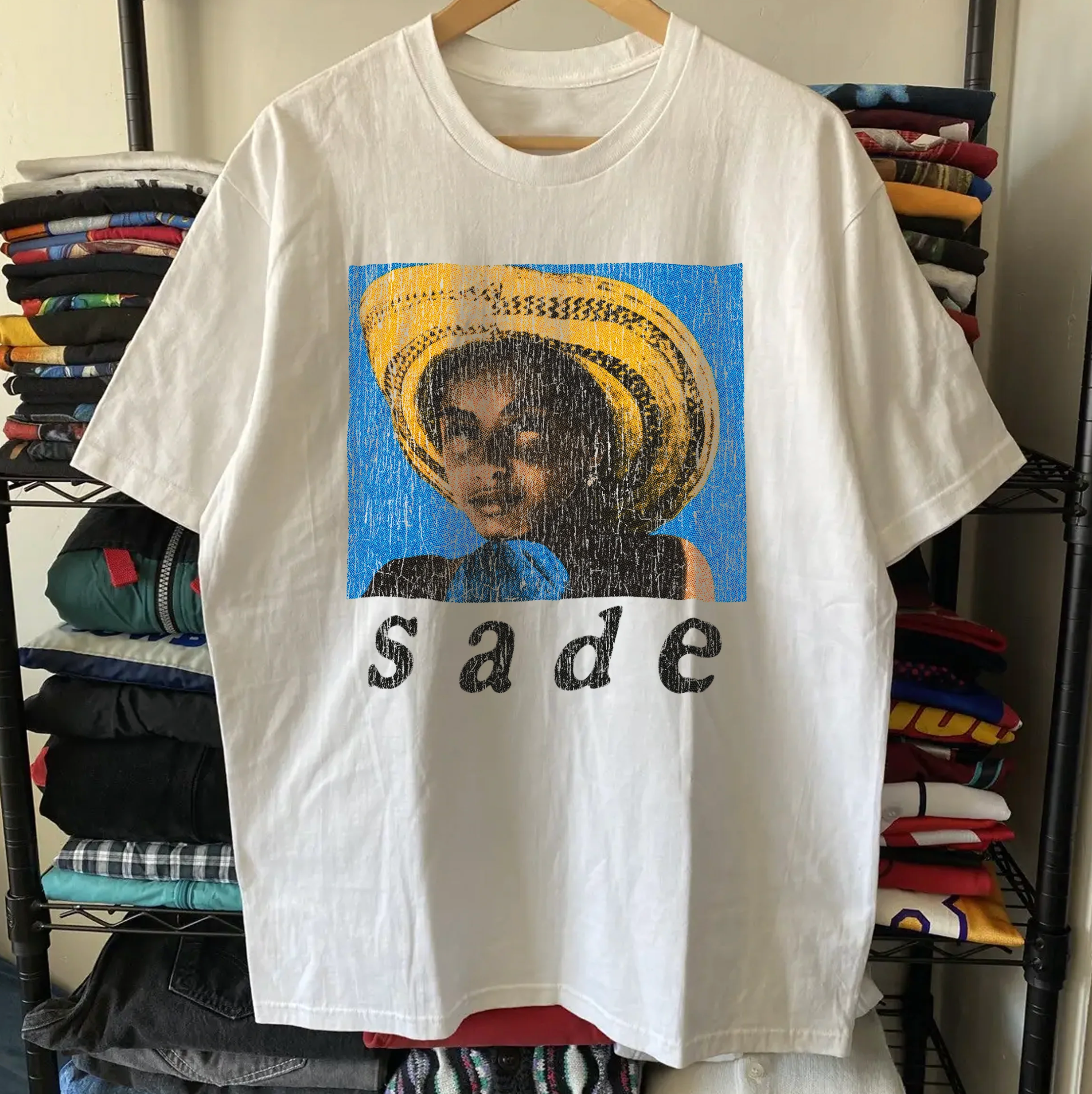 freedomFM australia Sade Washed White Tee