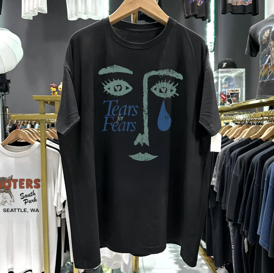 Rare Tears For Fears Washed Black Tee