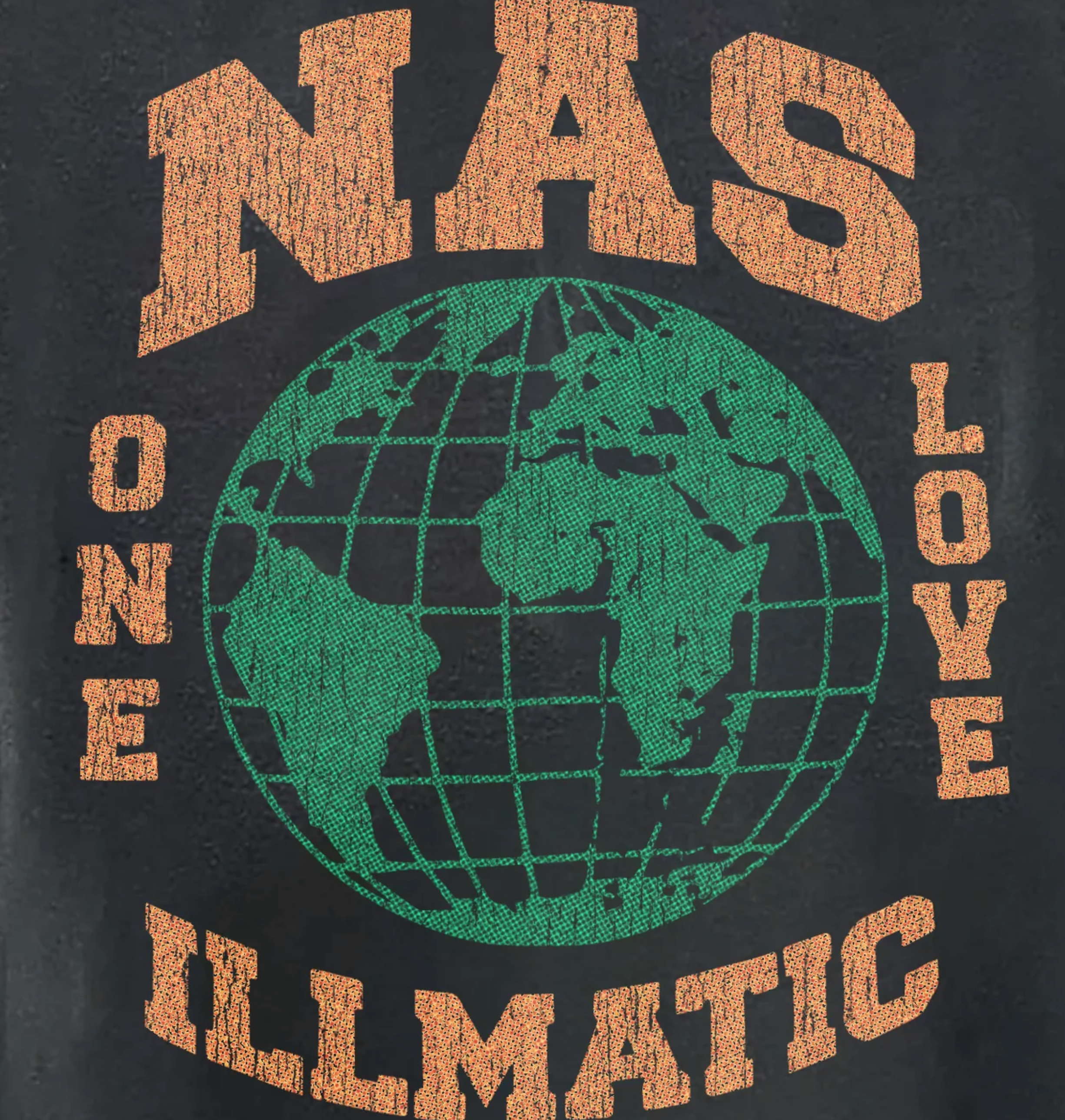 freedomFM Rare Nas Illmatic Washed Black Tee