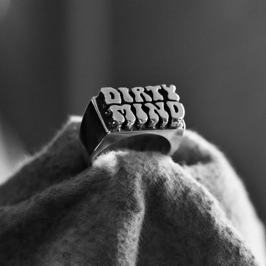 DIRTY MINDS - DIRTY PARADISE SIGNATURE HANDMADE RING SILVER 925
