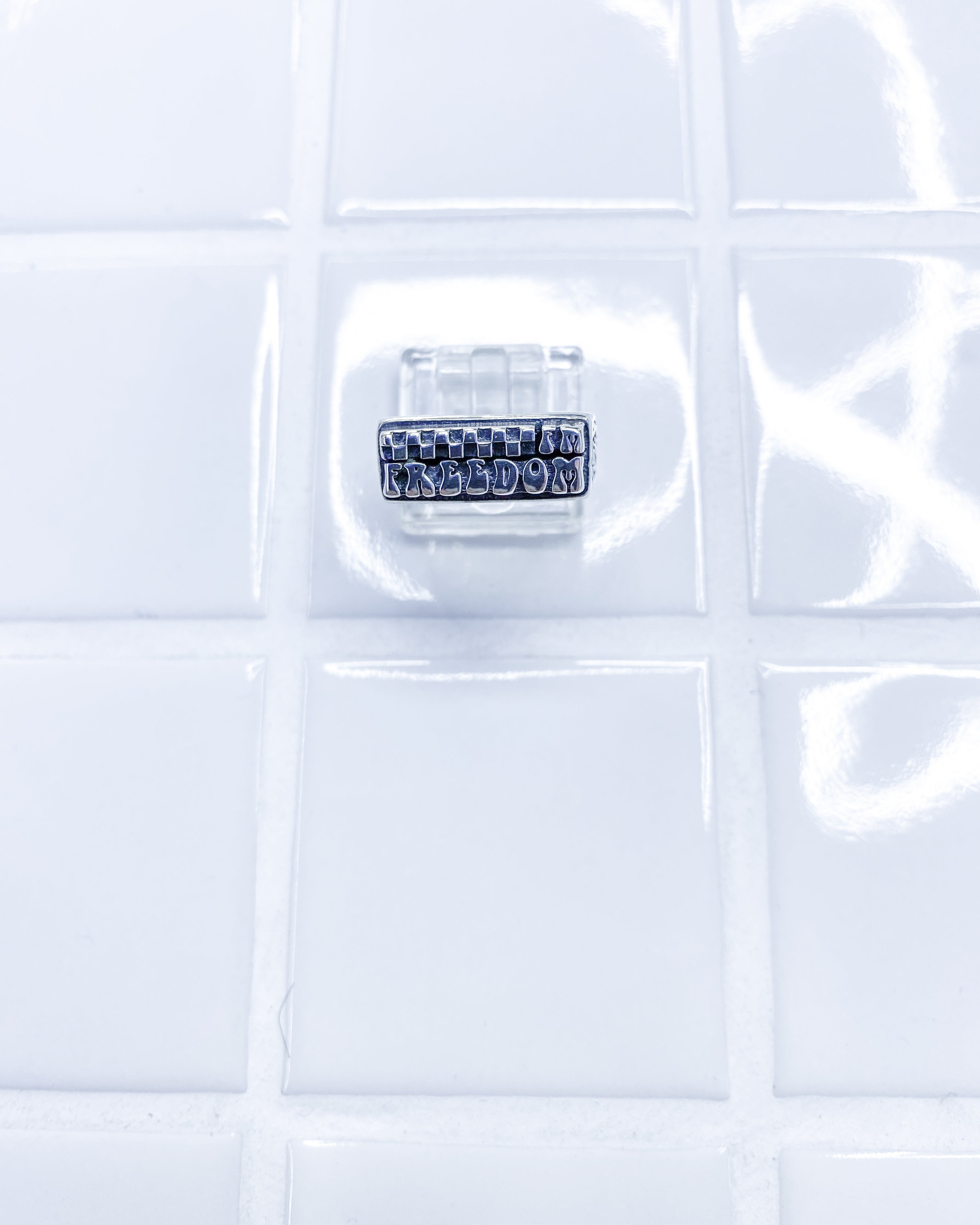 FREEDOM FM x DIRTY PARADISE SIGNATURE HANDMADE RING SILVER 925
