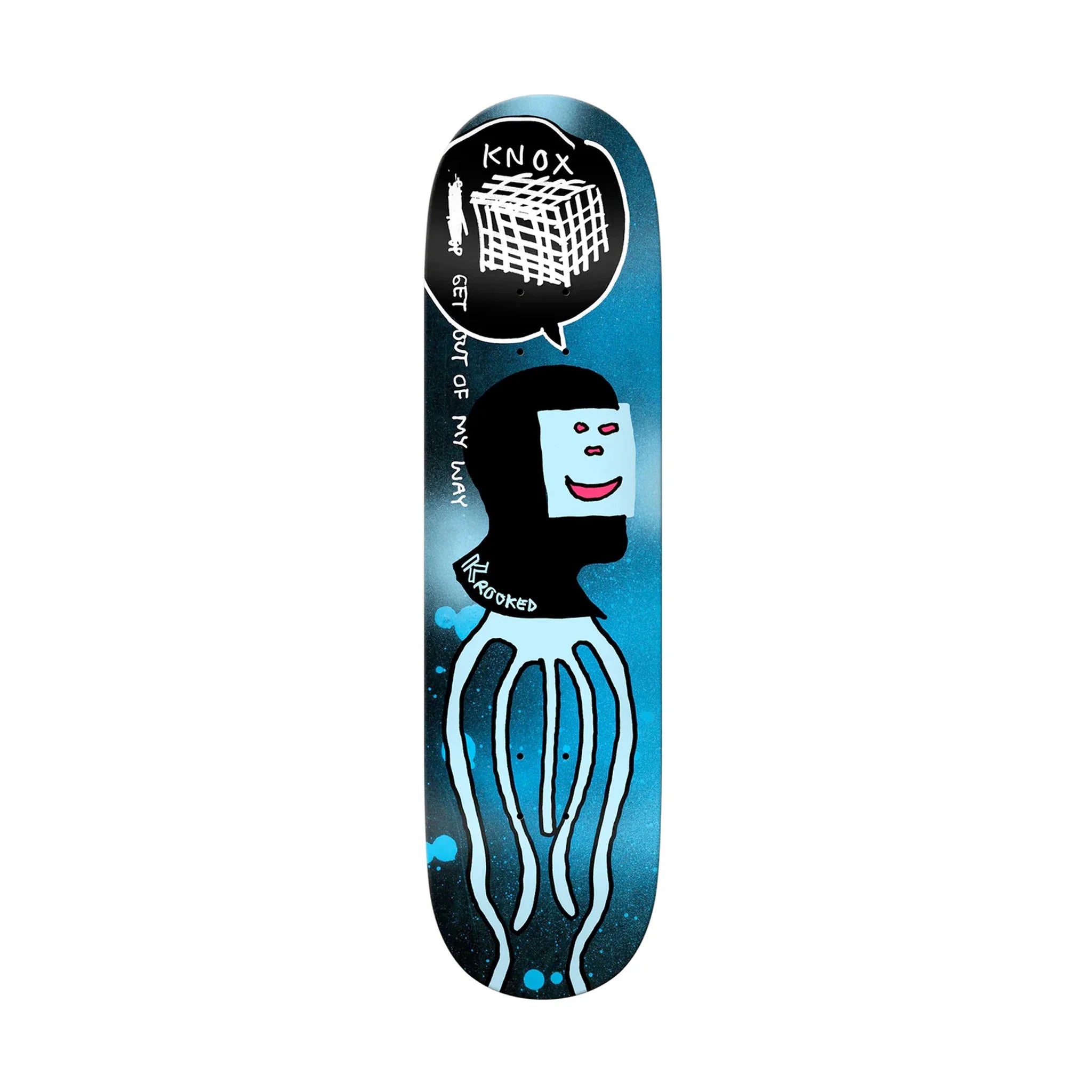 KROOKED Squid Way Gonz Knox Skateboard Deck - 8.25"