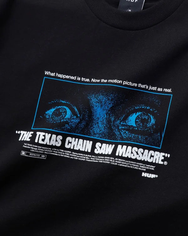 Huf x Texas Chainsaw Massacre Fear T-Shirt Black freedomfm byron bay
