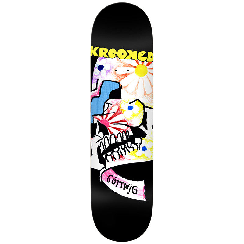 KROOKED Gottwig Old Bloom Skateboard Deck 8.25