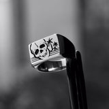 PARADISE SKULL - DIRTY PARADISE SIGNATURE HANDMADE RING SILVER 925