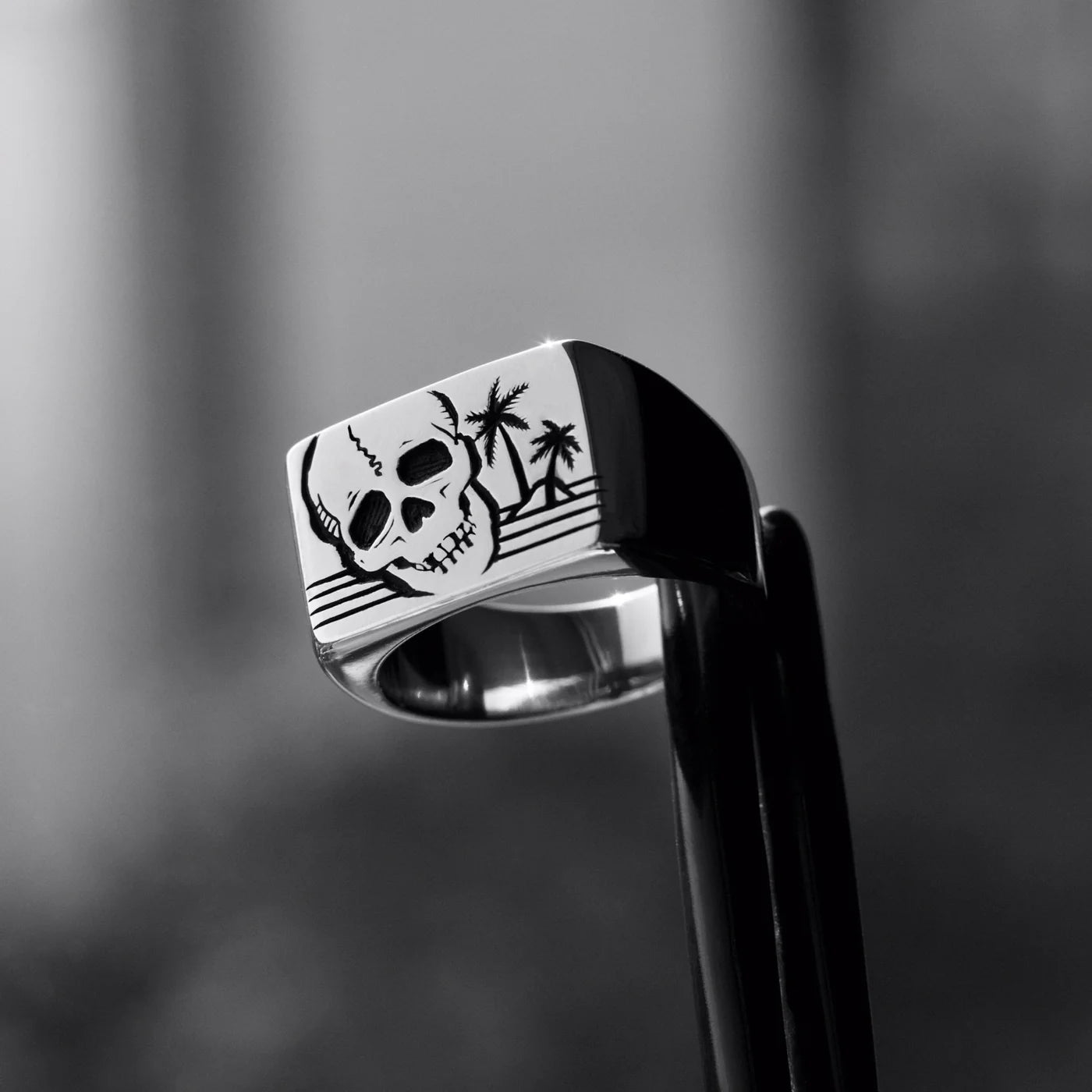 PARADISE SKULL - DIRTY PARADISE SIGNATURE HANDMADE RING SILVER 925