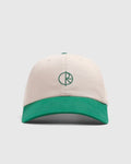 POLAR Sai Stroke Logo Strapback Ecru/Green freedomfm australia 