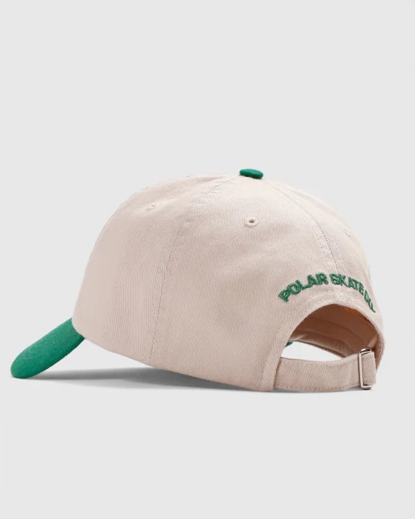 POLAR Sai Stroke Logo Strapback Ecru/Green freedomfm australia 