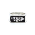 TRUST NO ONE -  DIRTY PARADISE SIGNATURE HANDMADE RING SILVER 925