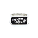 TRUST NO ONE -  DIRTY PARADISE SIGNATURE HANDMADE RING SILVER 925