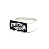 TRUST NO ONE -  DIRTY PARADISE SIGNATURE HANDMADE RING SILVER 925