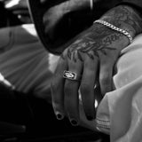 TRUST NO ONE -  DIRTY PARADISE SIGNATURE HANDMADE RING SILVER 925
