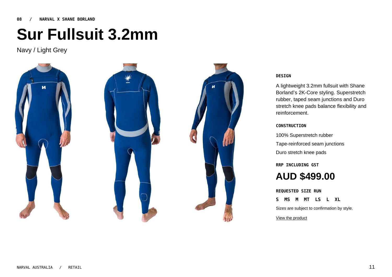 Original Narval retail lookbook, page 11