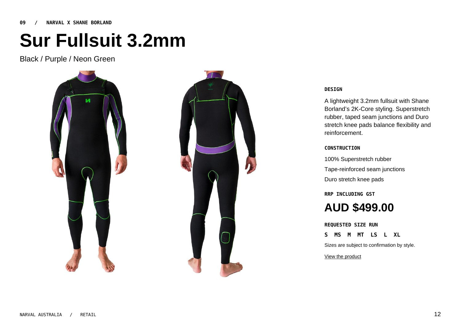 Original Narval retail lookbook, page 12