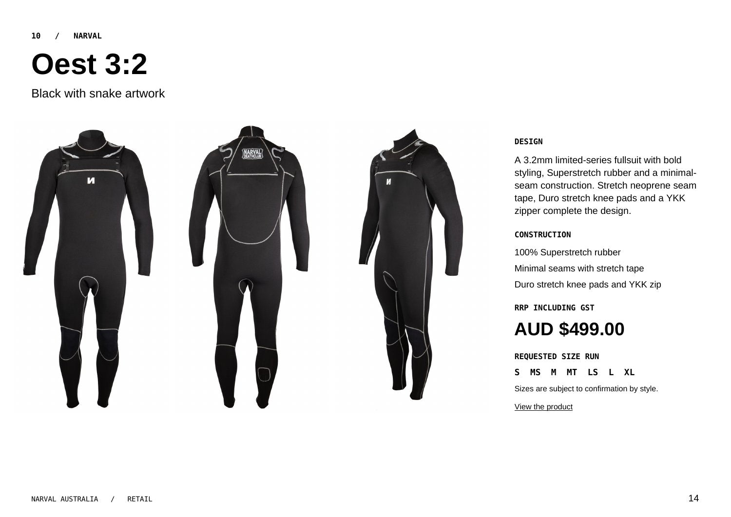 Original Narval retail lookbook, page 14