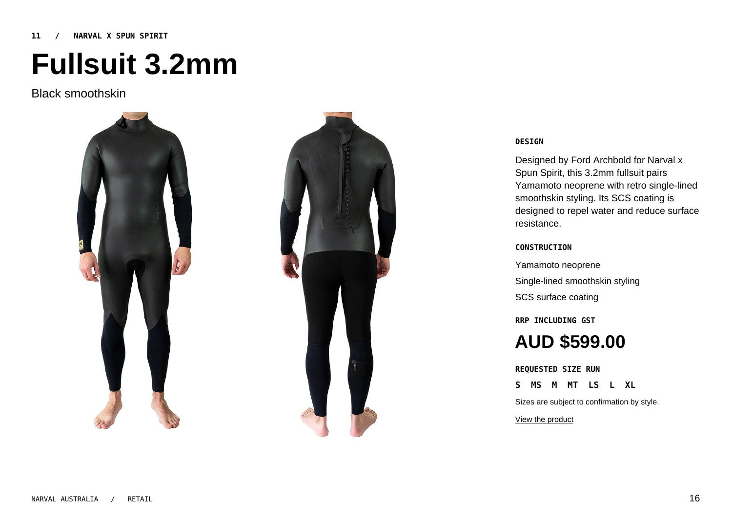 Original Narval retail lookbook, page 16