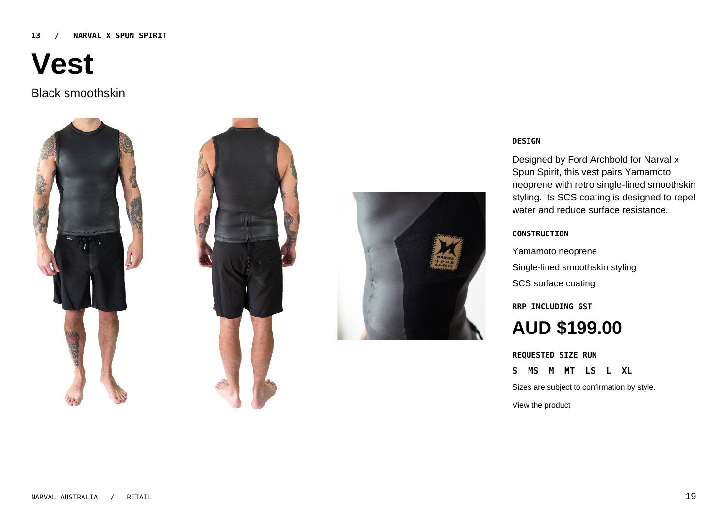 Original Narval retail lookbook, page 19