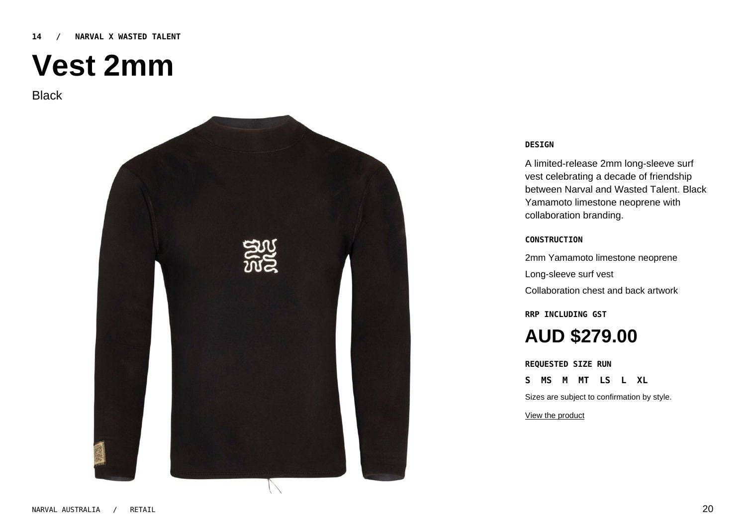 Original Narval retail lookbook, page 20