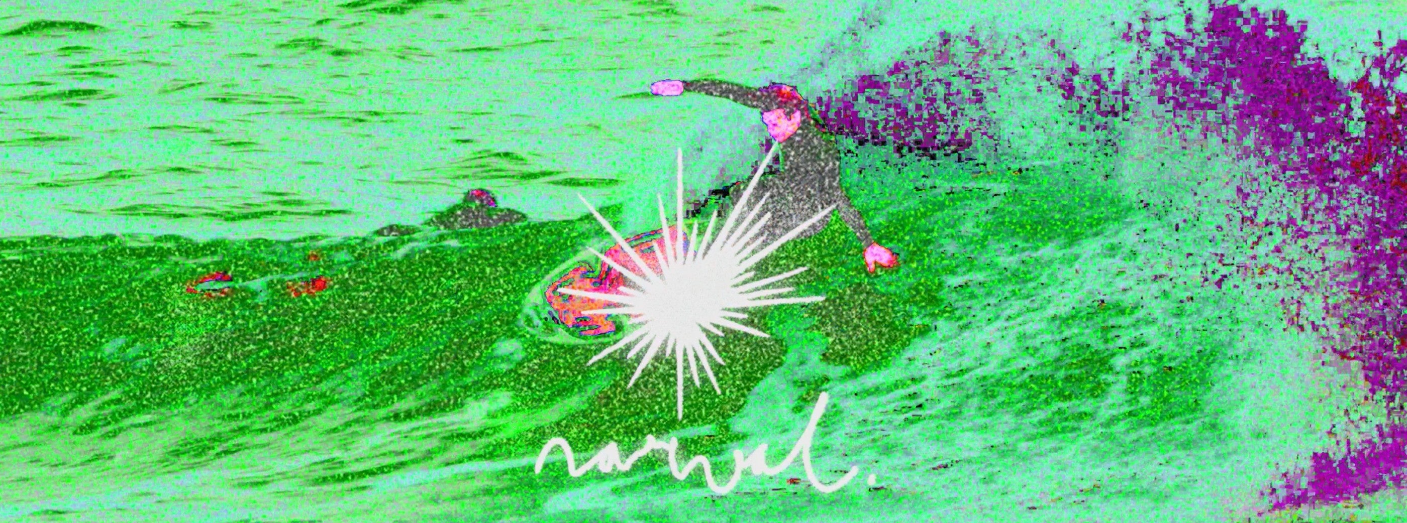 Original Narval surf artwork